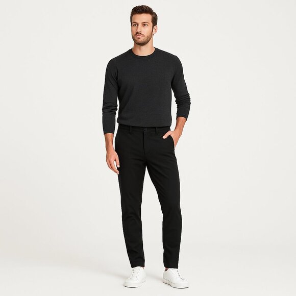 DUER Performance Slim Pants Repreve Modal Stretch Black Techwear 32x28 Gorpcore - Picture 2 of 16